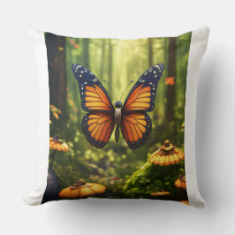 Lifelike Butterfly Illustration Pillows Kissen