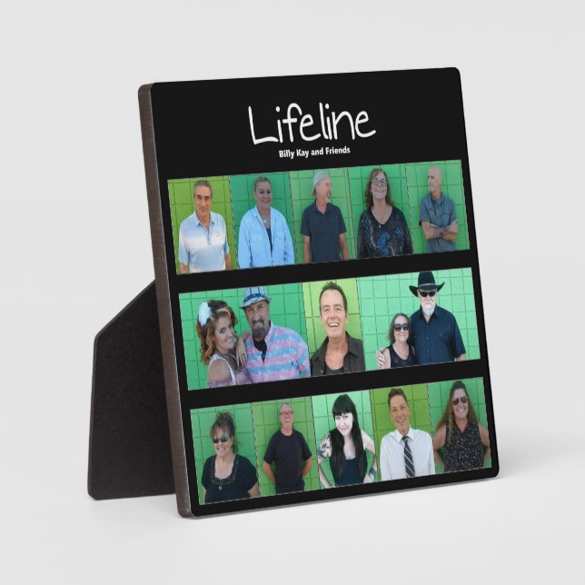 Lifeline Easel Backs Frameless Foto Holder Fotoplatte (Vorderseite)
