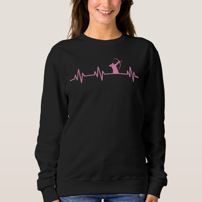 Lifeline Heartbeat Heart Liebe Deer Duck Elk Bow H Sweatshirt (Vorderseite)