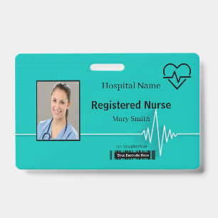 Lifeline Herzfrequenz Medizinische Foto-ID Ausweis