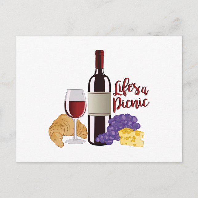 Lifes A Picnic Postkarte (Vorderseite)