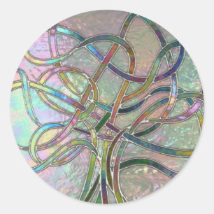 Lifes beleuchtet (Buntglas) Aufkleber