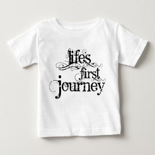 "Life's First Journey" Säugling T - Shirt (Vorderseite)