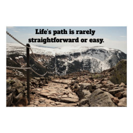 Life's path.Glossy Poster