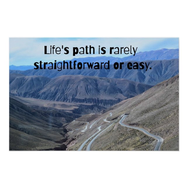 Life's path.Glossy Poster (Vorderseite)