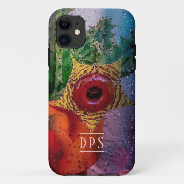 Lifesaver Cactus through a Rainy Window Case-Mate iPhone Hülle (Rückseite)