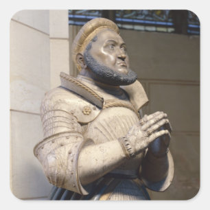 Lifesize Alabaster Statue des Regisseurs Quadratischer Aufkleber