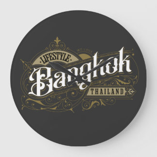 Lifestyle Bangkok Thailand Große Wanduhr