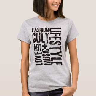 LIFESTYLE FASHION CULT - schwarz T-Shirt