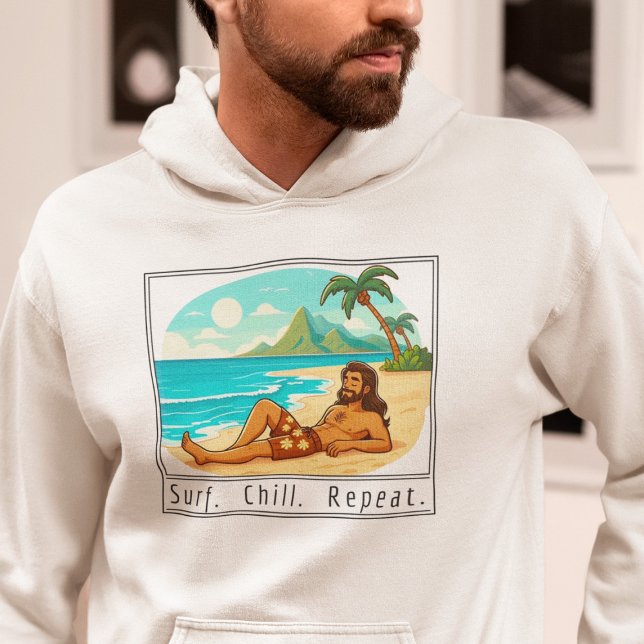 Lifestyle: Surf. Chill. Repeat. Hoodie (Von Creator hochgeladen)