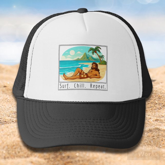 Lifestyle: Surf. Chill. Repeat. Truckerkappe (Von Creator hochgeladen)