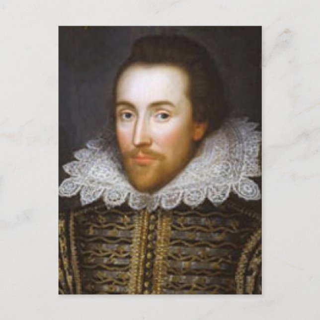 Lifetime Portrait von Shakespeare Postkarte (Vorderseite)