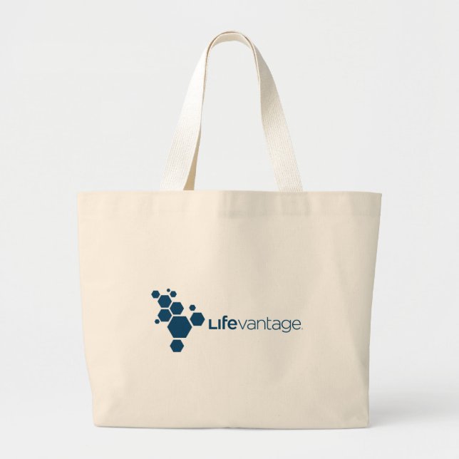 LifeVantage Unternehmenslogo Jumbo Stoffbeutel (Vorne)