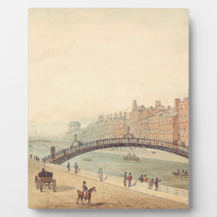 Liffey Bridge in Dublin von Samuel Frederick Broca Fotoplatte