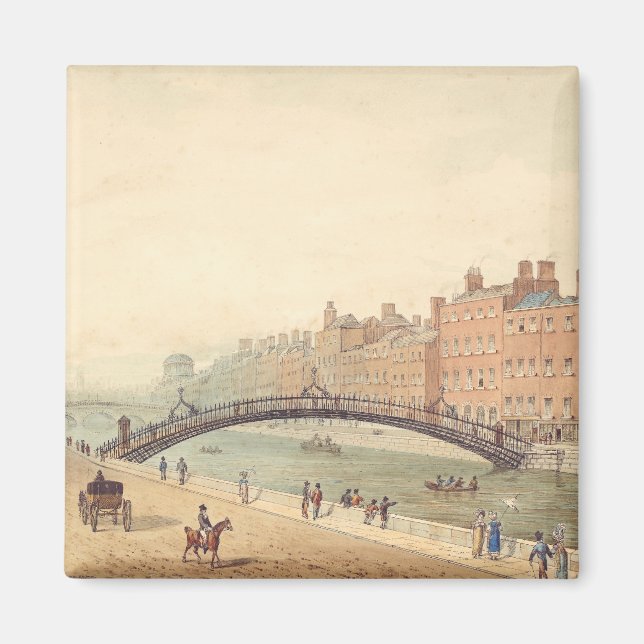 Liffey Bridge in Dublin von Samuel Frederick Broca Magnet (Vorne)
