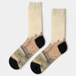 Liffey Bridge in Dublin von Samuel Frederick Broca Socken