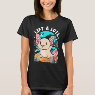 Lift einen kleinen Bodybuilder Axolotl Weightlift T-Shirt