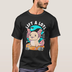 Lift einen kleinen Bodybuilder Axolotl Weightlift T-Shirt