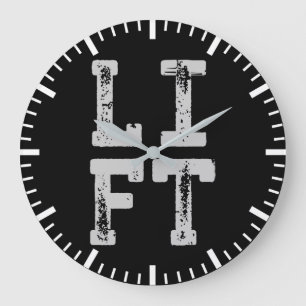 LIFT - Fitnessraum, Training, Gewichtsabnahme, Ins Große Wanduhr