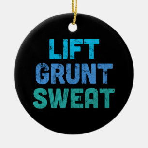 Lift Grunt Sweat Bodybuilder Gymnastik Keramik Ornament