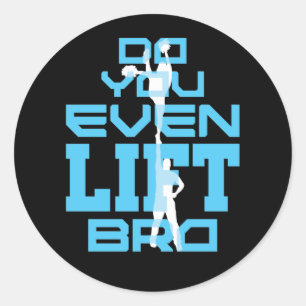Lift ihr sogar Bro Funny Cheleading Men? Runder Aufkleber