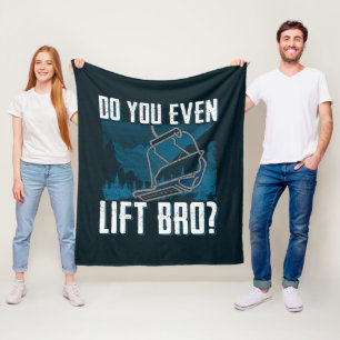 Lift man sogar Bro Ski Novelle Fleecedecke
