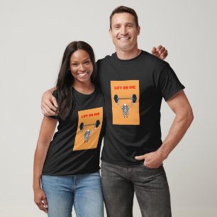 Lift or Die Gym T-Shirt – Hardcore Skelett Gewicht