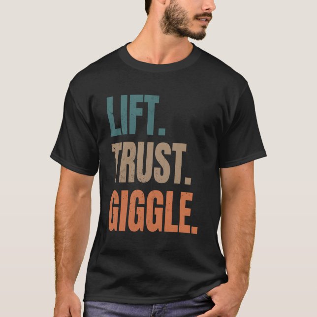 Lift Trust Giggle Acro Yoga Pner Acrobatics T-Shirt (Vorderseite)