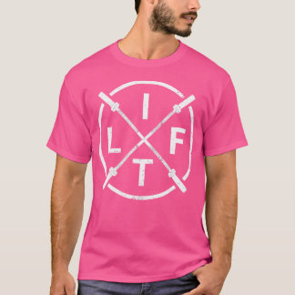 Lift Weightlift Fitness Shirt Barbells überquert