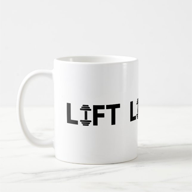 Lift Workout Gymlife Motivationstext Kaffeetasse (Links)
