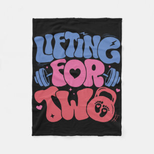 Lifting für zwei schwangere Gymnastik Fitness Work Fleecedecke