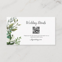 LIFY Botanical Eucalyptus Blätter QR Code Wedding Begleitkarte