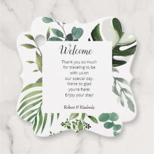 LIFY Botanical Eukalyptus Blätter Wedding Geschenkanhänger