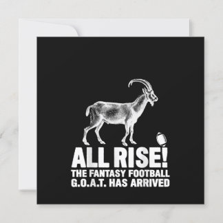 Liga Champion Fantasy Football Goat Geschenk Einladung