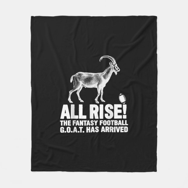 Liga Champion Fantasy Football Goat Geschenk Fleecedecke (Vorderseite)