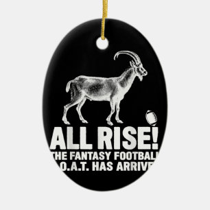 Liga Champion Fantasy Football Goat Geschenk Keramik Ornament
