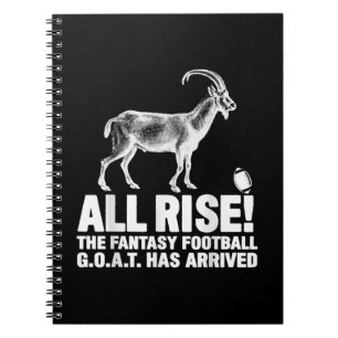 Liga Champion Fantasy Football Goat Geschenk Notizblock