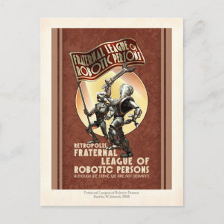 Liga der Roboter Postkarte