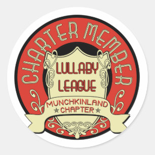 Liga Lullaby Runder Aufkleber