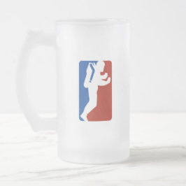 Ligalogoart Mattglas Bierglas