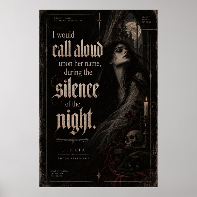 Ligeia – Edgar Allan Poe Poster (Vorne)