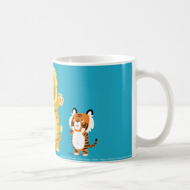Liger und seine stolze Eltern-Tasse Tasse (Rechts)