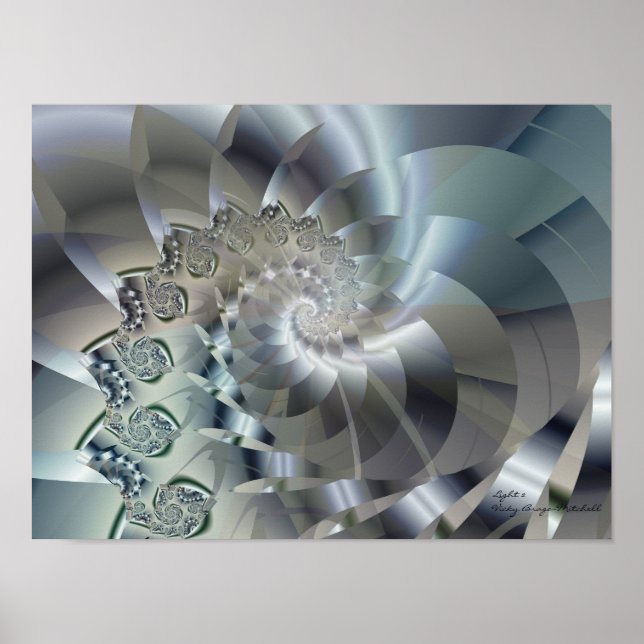 Light 2 Abstrakte Kunst Poster (Vorne)