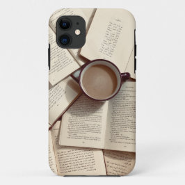 Light Academia Ästhetischer Kaffee und Bücher Case-Mate iPhone Hülle