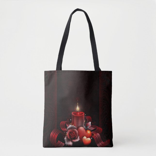 Light All-Over-Print Tote Bag, Mittel (Vorderseite)