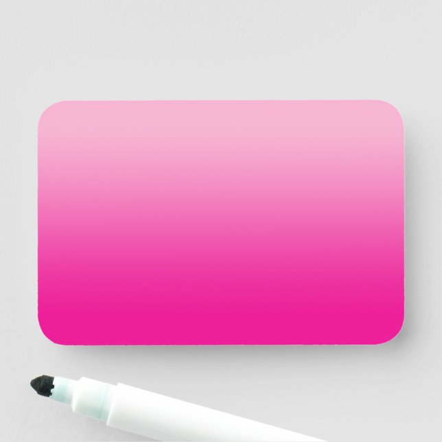 Light and Hot Pink Ombre Blank Namensschild (Beispiel)