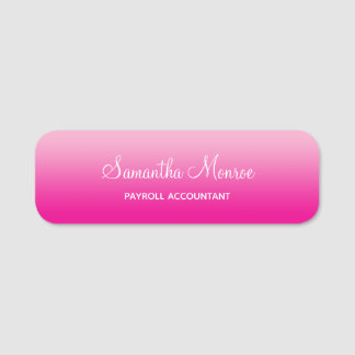 Light and Hot Pink Ombre Name Title Namensschild