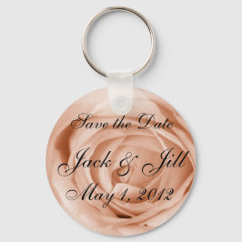 Light Apricot Save the Date Schlüsselanhänger