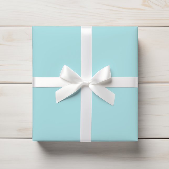 Light Aqua Blue Frische Solid Color Geschenkpapier (Von Creator hochgeladen)