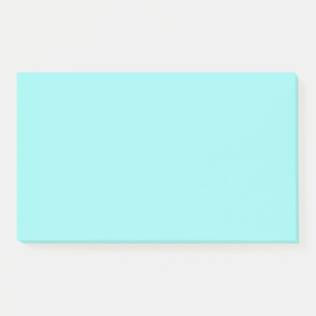 Light Aqua Blue Jumbo Post-It Notes Klebezettel (Vorderseite)